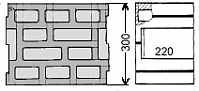 European block, interlocked and 4 chambers European block